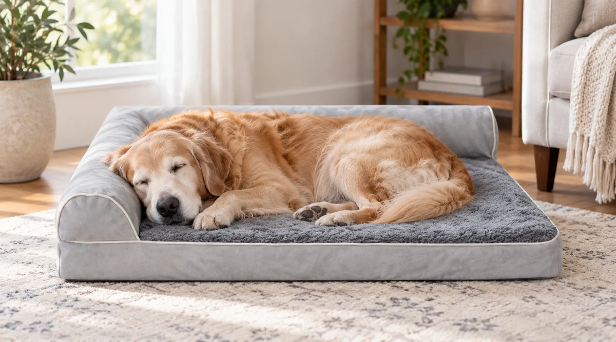 Pourquoi un coussin orthopédique peut transformer le sommeil de votre chien